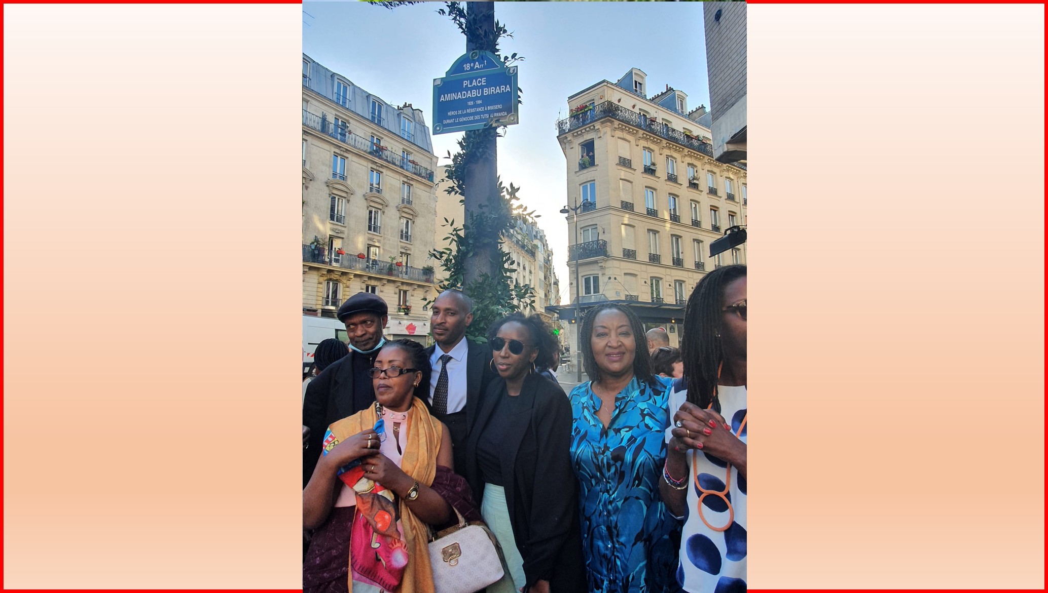 Inauguration de la Place Amidabu Birara à Paris